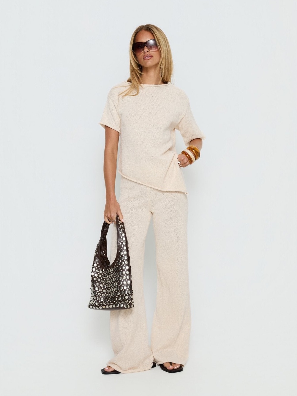 Princess Polly Amelise & Calisse Knit Matching Set – Beige – XS/S – NWT